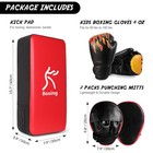 3-in-1 Kids Youth Boxing Set - Punching Mitts  Kick Pads  Gloves For Boxing     