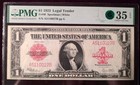 1923  1 Legal Tender Note Fr 40 Pmg 35 Epq Choice Vf Gcc Green Red Seal