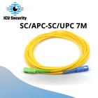 Lot Of 5 - 7m Single Mode Fiber Cable Sc apc To Sc upc Simplex  9 125  m 2 0 Ofnr
