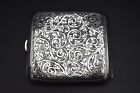 George V Sterling Silver Patterned Cigarette Case 1922