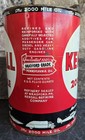 Kendall 2000 Mile 5 Quart Motor Oil Metal Can Vintage Bradford Pa Advertising