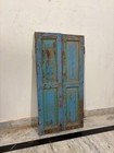 Antique 19th Century Indian Wooden Window Frame  Hand-carved Architectural Decor