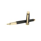 Fancy Black Fountain Pens With Real 24k Gold Trim  Luxury Pen With 24k Gilded
