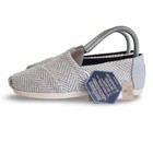 Toms Alpargata Womens 6 Drizzle Grey Xl Herringbone Slip On Shoes