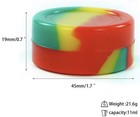 Pack Of  10  11 Ml Silicone Wax Containers  Non-stick Oil Jars  Stash Jar