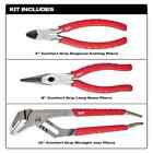 Milwaukee 11 Piece 6 In 1 Heavy Duty Comfort Grip Straight Wire Pliers Tool Kit