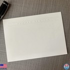 Custom Embossed Flat Cards - Personalized Banner Stationery For Unique Touch