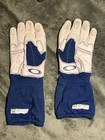 Oakley Carbon X Motorsport Racing Gloves Blue White Size L Sfi Rare