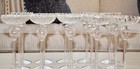 Set Of 15 Absinthe Glasses Handblown Glass Art Bubble Dosing Reservoir Stemware