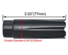 Black Aluminum 1 2x28 Thread Pitch 350 Legend Linear Comp