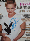 Drew Barrymore Signed 8x10 Playboy Cover Photo Coa  3201784 Auto