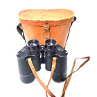 Vintage Binoculars Sun Scope 7 X 50 Mm 376 Ft At 1000 Yds Leather Case  Japan