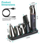 Men Electric Shaver Cordless Razor Trimmer Hair Shaver Clipper Grooming Kit Gift