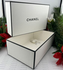 Chanel Small medium Rectangular Empty Gift Storage Box 8 5 x5 5 x3   new Authentic