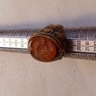 Very Rare Ancient Amazing Ring Bronze Antique Engraved Authentic Genuine