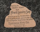 Die Cut Victorian Trade Card French Laundry Soap Frog On Rock Kendall Ri 3 5 X 3
