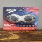 Speedo Adult Goggles Record Breaker Solid Silicone 2 Cap Lot Performance