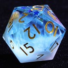 9 Polyhedral Resin Dnd Set Of Dice Frost Mirage Stellar For Dungeons Dragons Rpg