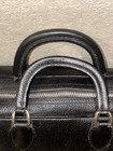 Vintage Black Leather Emdee Schell Zippered Doctors Bag 1270 5681-61423