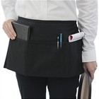 Half Bib Waist Apron Kitchen Heavy Duty 3 Pockets Waitress Waiter Barista Unisex