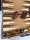 Rare Complete Mcm Vintage Crisloid Bakelite Backgammon Game 1 5 x 5 chip Exc Org