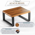 Wooden Step Stool - Heavy Duty One Step Stool - Holds Up To 450lb With Steel Fra