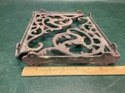 Pair Of Antique Vintage Cast Iron Wall Shelf Brackets Ornate Dolphins