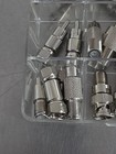 Large Lot Of Various Connectors organizer Box Never Used Excellent 