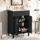 24  Bathroom Vanity With Integrated Ceramic Sink Bathroom Cabinet With 2 Doors