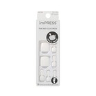 Kiss Impress No Glue Mani Press On Nails  Color   feel The Beat   White  Short