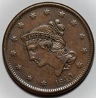 1840 Braided Hair Liberty Head Large Cent  n-6   Large Date - Us 1c Copper Coin