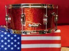 Ludwig Rocker Snare Drum 6 5    X 14    - Red Sparkle - Excellent Condition