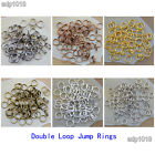 Plated Single Loop   Double Loop Jump Rings Connectors Jewelry Findings
