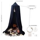 Bed Canopy Crib Tent Cover For Kids  Round Dome Crib Netting Mosquito Net Cri   