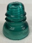 Lot Of 2 Vintage Hemingray Glass Insulators No 40   42 Aqua Blue Green Telegraph