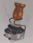 Badger Hair Stainless Steel 3n1 Shaving Brush   Mug Stand Holder Travel Set Nib