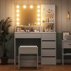 37  W Vanity Desk Vanity Mirror Lights And Table Set 3 Lighting Modes Brightnes