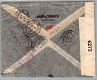 Argentina 1942 Postal Wwii Registered Censored Cover Addr Usa Canc Buenos Aires