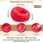 Realspring 6 Pcs Bean Bag Chairs For Adults Inflatable Chairs With Electric A   