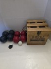 Vintage Bocce League Regulation Set Imported From Italy