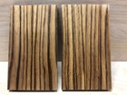 Zebrawood Bookmatch Set Cutlery knife Scales Wood Blanks 1 5 8 X 5 3 4 X 3 8