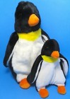 Vintage Ty Beanie Baby And Buddy  waddle  The Penguins  2pc Set  Mint Condition 