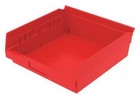 Akro-mils 30170red Shelf Bin red indstr Grd Poly 4 In 5w834