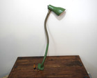 Vintage Mcm Green Bench wall Mount Industrial Gooseneck Task Light Parts repair