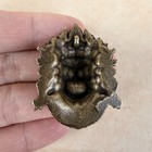 Tibetan Brass Blessing Mahakala Pendant Vintage Skull Buddha Amulet Protection