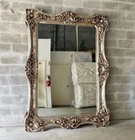 Vintage French Style Silver Wall Mirror 7 5 Feet Tall Baroque Mirror Silver Leaf