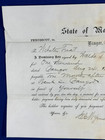 1870 State Of Maine Promissory Note Waldo Pierce  1000 To Webster Treat  Bangor