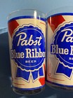 4  Vintage Pabst Blue Ribbon 10oz Glass