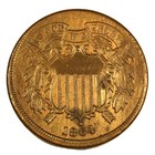 1864 2c Large Motto Bn- Choice Au   Rev Corrosion   Smh 1948