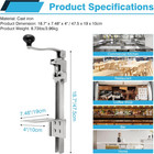 Commercial Can Opener For Restaurant  19    48cm Heavy Duty Table Mount